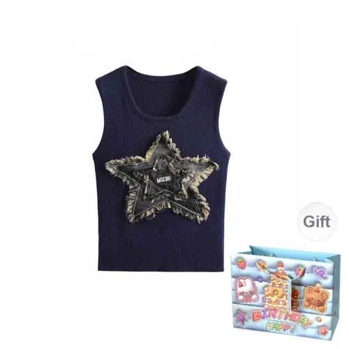 QUIET ANGEL Tank Tops Women's Navy Blue Shopping Bag