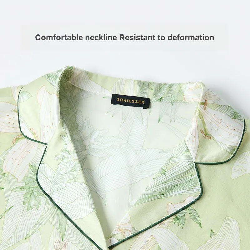 Shuya Pajama Set Women's Light Green-3