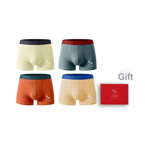 RED DRAGONFLY Хлопок Трусы Мужские Коробка 4 Пачки