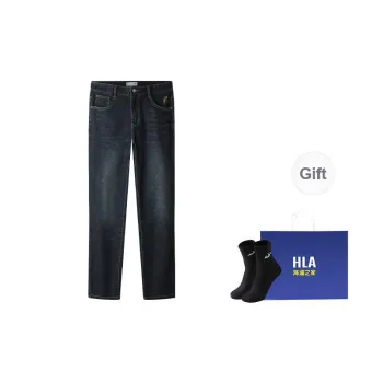 HLA The Mountain Is Not In The High Series Jeans Men's Blue Gray Denim Gradient