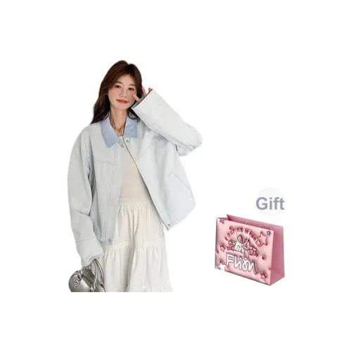 FLIM Светло-голубая коробка Женские куртки