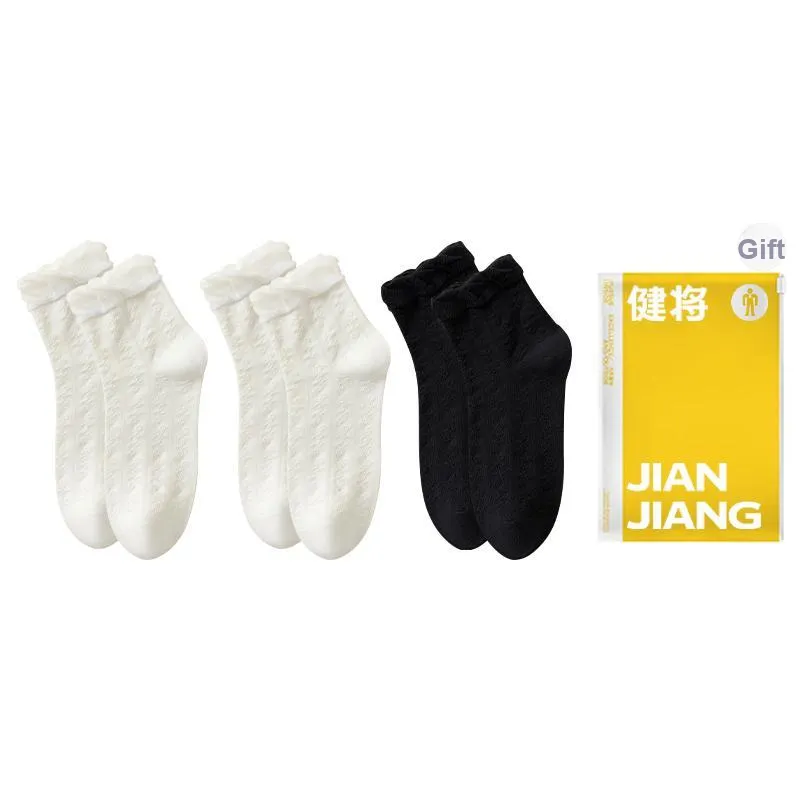 Master Mid Calf Socks Women's Shopping Bag Combo Set-0