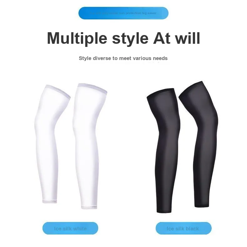TANLU Riding Equipment Leg Warmer Outdoor Sports Unisex Modified Polypropylene Ice Silk S M L XL 2XL Black White-1