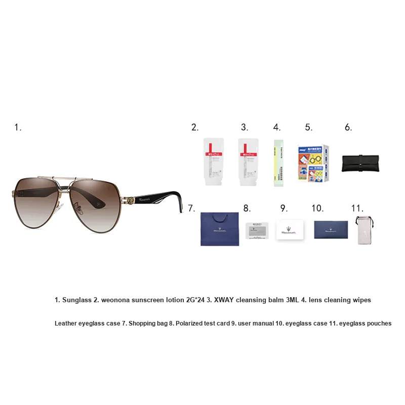 Maserati Aviator Sunglasses Unisex-7
