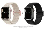 Apple Woven Strap-Starlight Speckles * Midnight Black