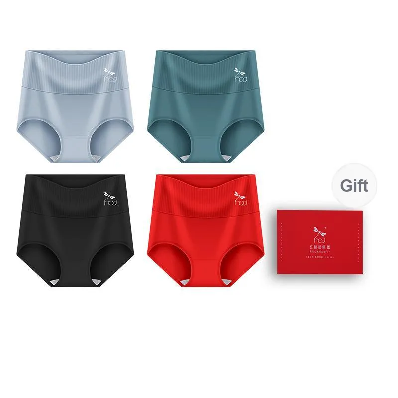 RED DRAGONFLY Cotton Panties Women's Box 4 Pack-10