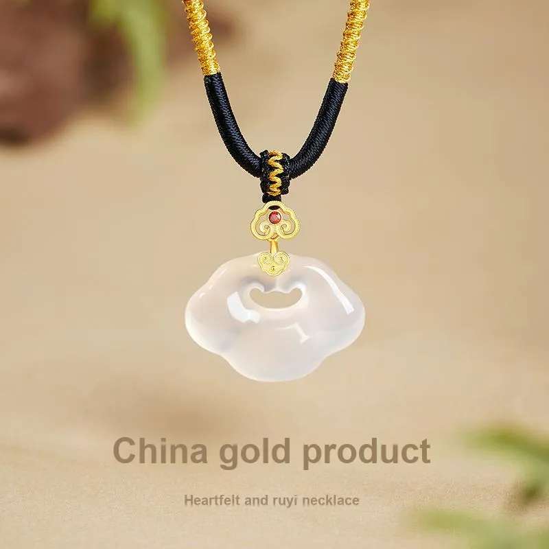 Central Fashion Chalcedony Necklaces Women's-1