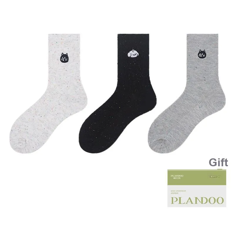 PLANDOO Mid Calf Socks Women's Shopping Bag Combo Set-1