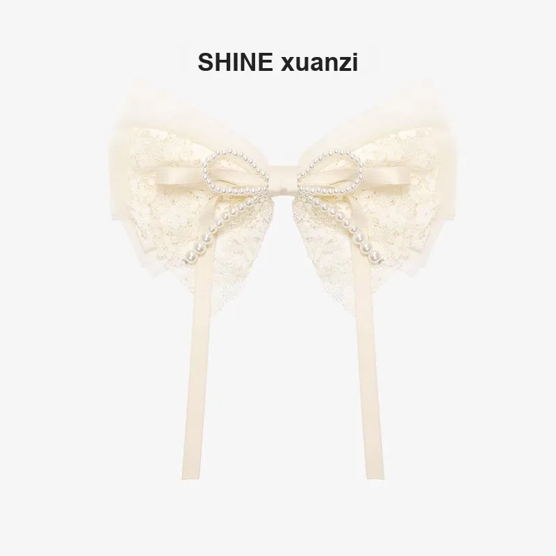 SHINE Cherished Moments Collection Fabric, Shell Pearl Hair Clips Women's-5