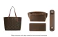 [Rosewood Brown Three-Piece Set]Open Top Liner+Wide Shoulder Pads+Bottom Pad