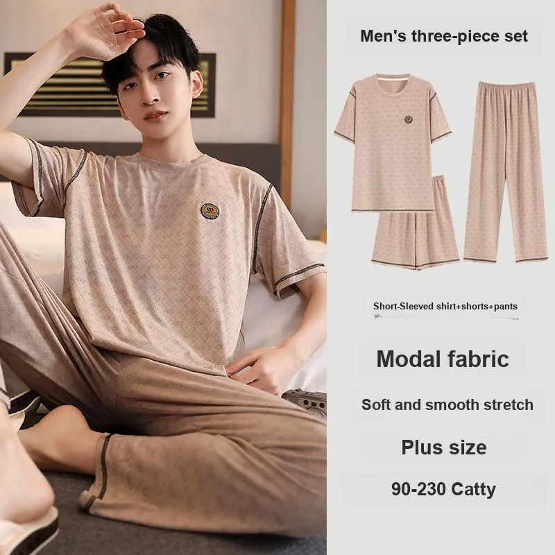 MADALLO Pajama Set Men's Light Brown-4