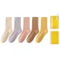 [5 Pack]Light Apricot+Light Purple+Dark Pink+Medium Coffee+Dark Yellow