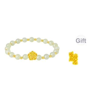 ZSY Hetian Jade Bracelets Pale Greenish White Jade Women's