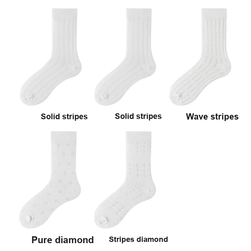H YXIANG Mid Calf Socks Women's Combo Set-25