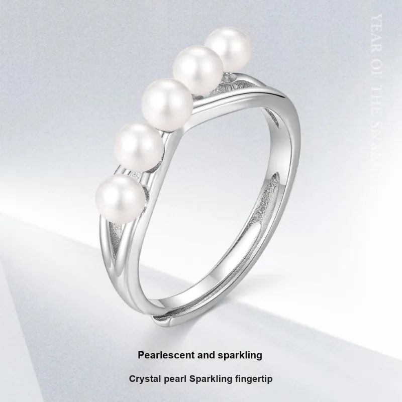 LAOMIAO Freshwater Pearl Rings Women's-1