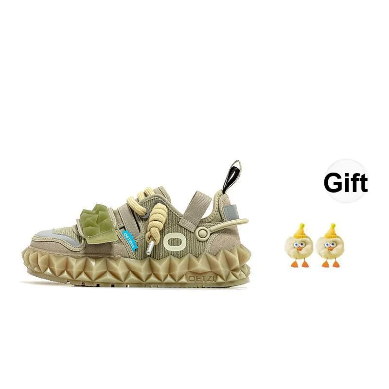 OETZI Ice Mountain Series 1 Skateboard Shoes Unisex Low Top Green