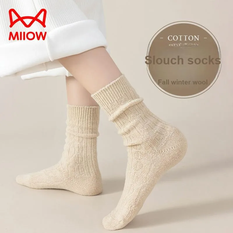 MIIOW Mid Calf Socks Women's Combo Set-7