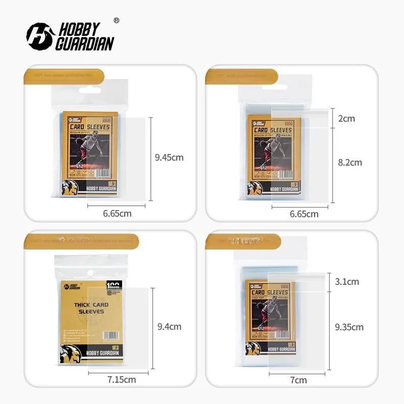 HobbyGuardian 130pt Thick Card Size Using Unsealed Card Film Card Accessories 100pt 180pt All 3 Bags-1
