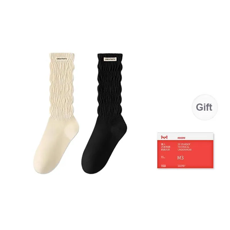 MIIOW Knee-High Socks Women's Combo Set-2