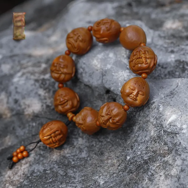 ZHOUPAI Olive Pit Bracelets Unisex-3