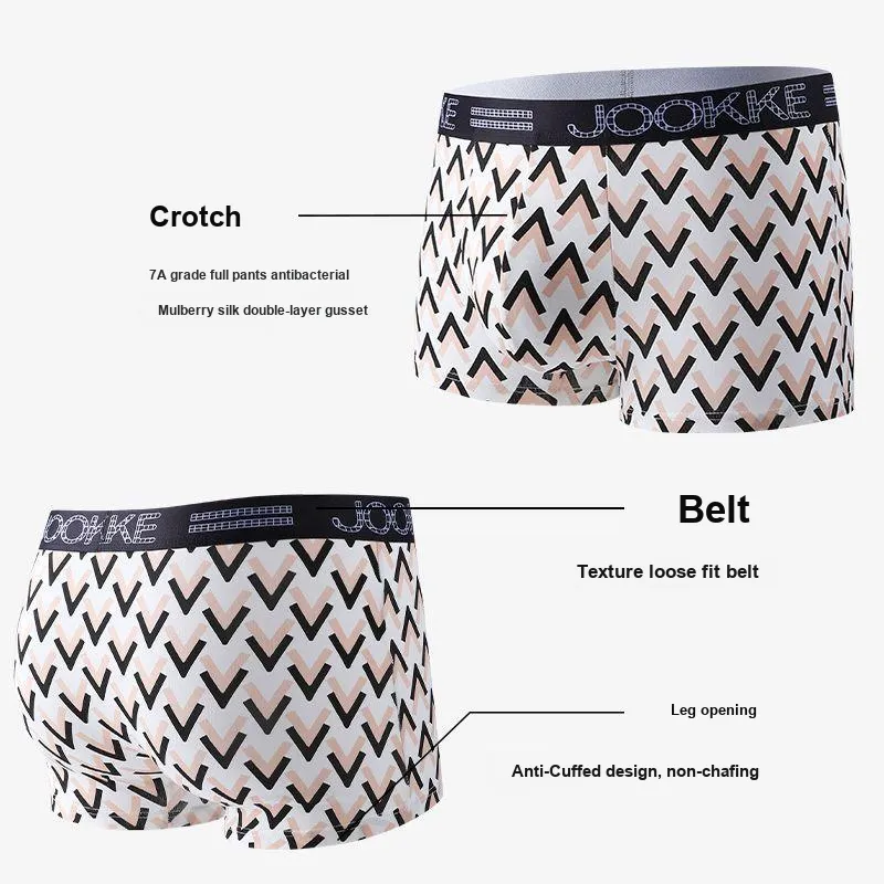 RED DRAGONFLY Cotton Panties Men's 4 Piece Gift Box Sets-7