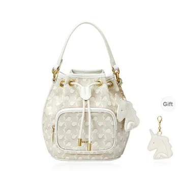 NUCELLE Artificial Leather Bucket Bag, Shoulder Bag, Handbag Small Size Women's Multicolor