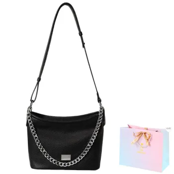 SUPERCUTE PU Crossbody Bag, Shoulder Bag Women's White/Silver/Black/Brown