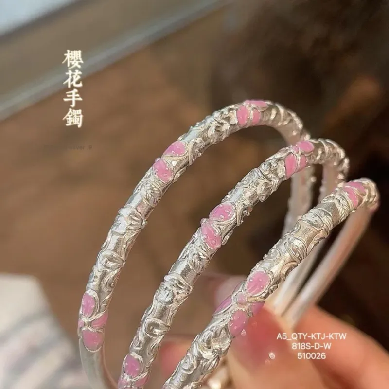 U state 999 Fine Silver Sterling Silver Bracelets Women's-2
