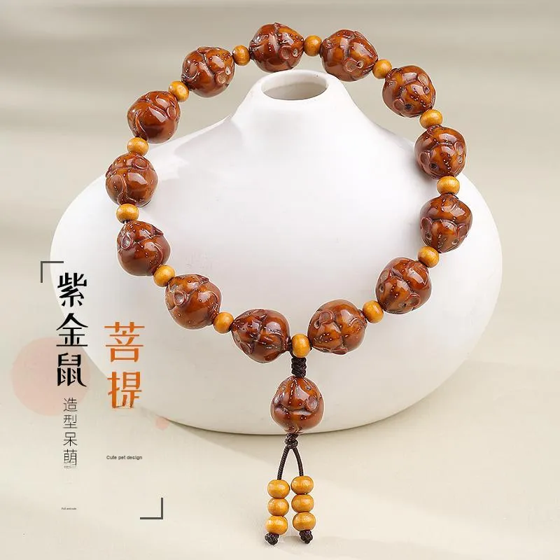 MUSHENGYUAN Purple Gold Rat Bracelets Unisex-1