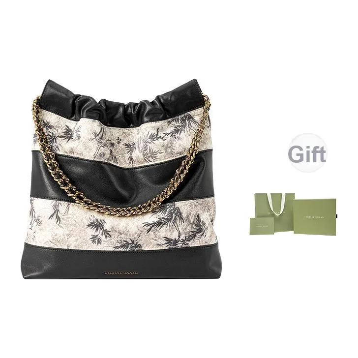 VANESSA HOGAN Коровья кожа Одно плечо Подмышечный Тоут Унисекс Черный