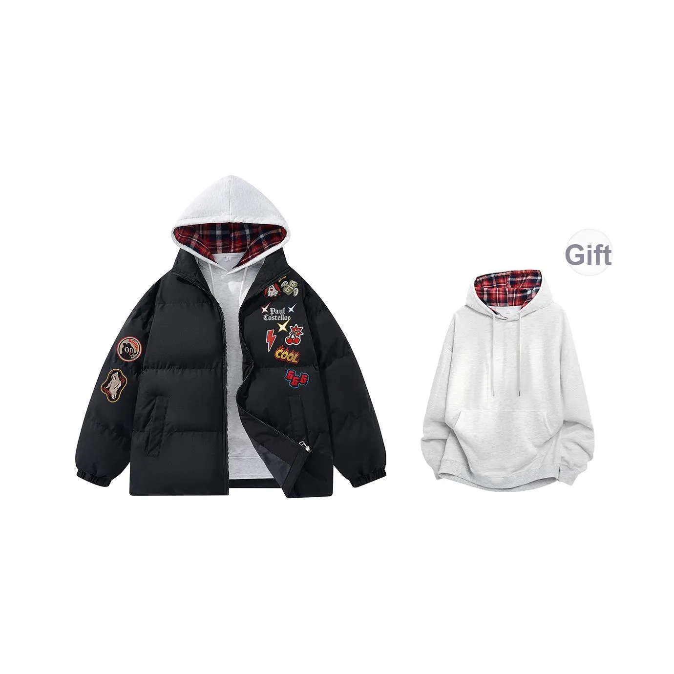 PAUL COSTELLOE Хлопковый пуховик унисекс