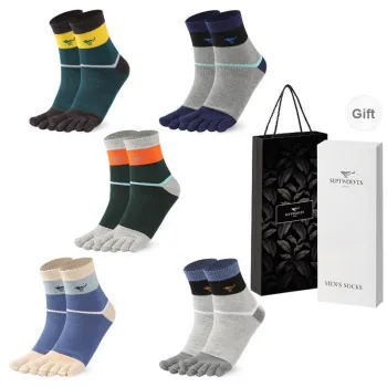 SEPTWOLVES Mid Calf Socks Men's 5 Pack Box Included