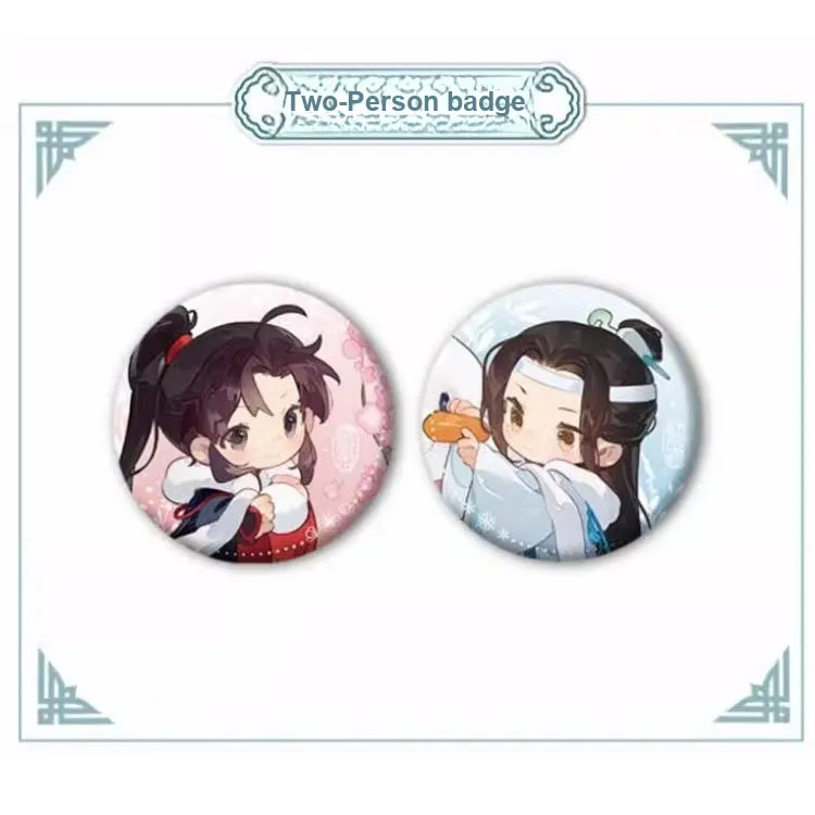 MANCOOL Grandmaster Of Demonic Cultivation Animation Four Seasons Collection Chibi Merch Star Seeking Society Badges-2