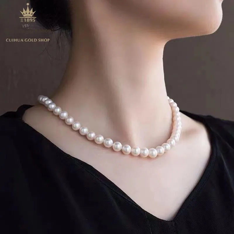 Cuihua Gold Shop Pearl Necklaces Women's-5