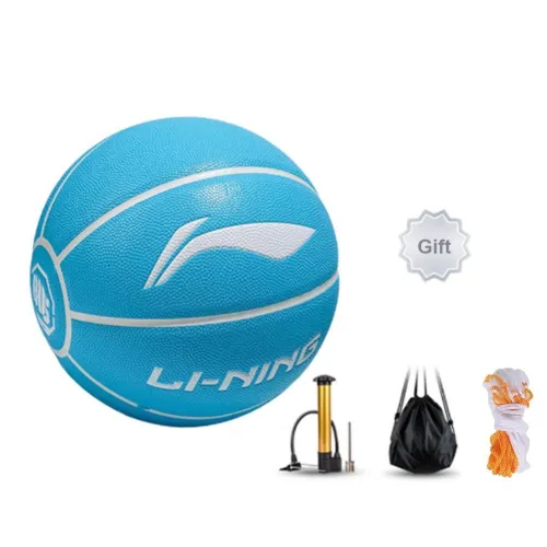 LiNing Badfive PU Basketball Blue Size 7 Training Unisex