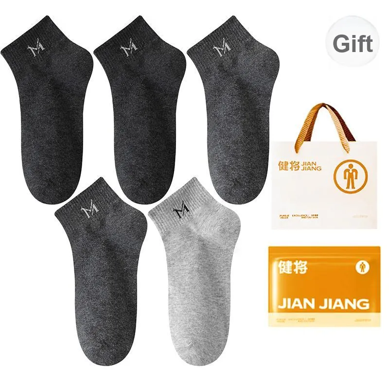 Master Mid Calf Socks Men's Shopping Bag 5 Pack-10