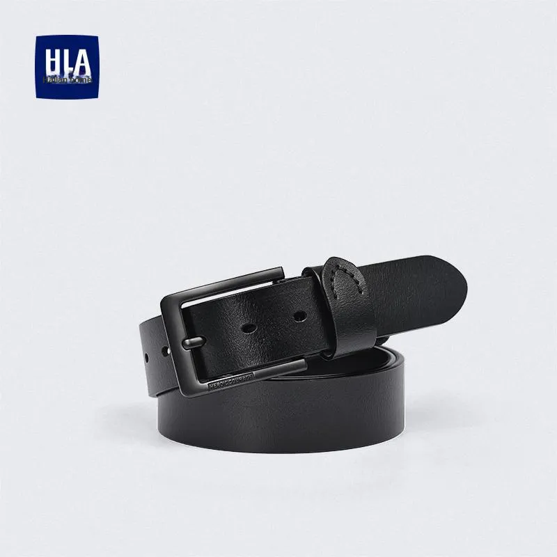 HLA Cow Leather Belt Men's 3.75cm-1