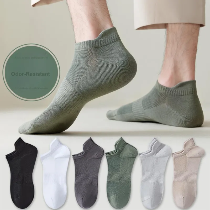 MIIOW Ankle Socks Men's 6 Pack Mixed Color-1