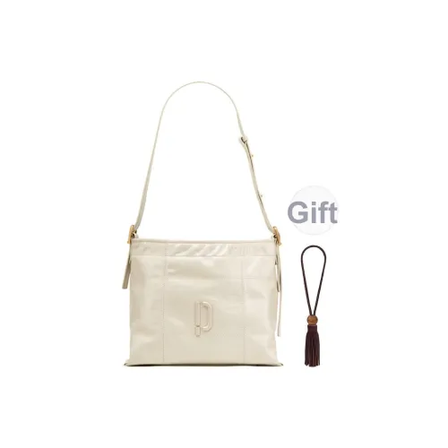 PECO Сумка через плечо из коровьей кожи Маленькая Унисекс Черная Желтая Белая