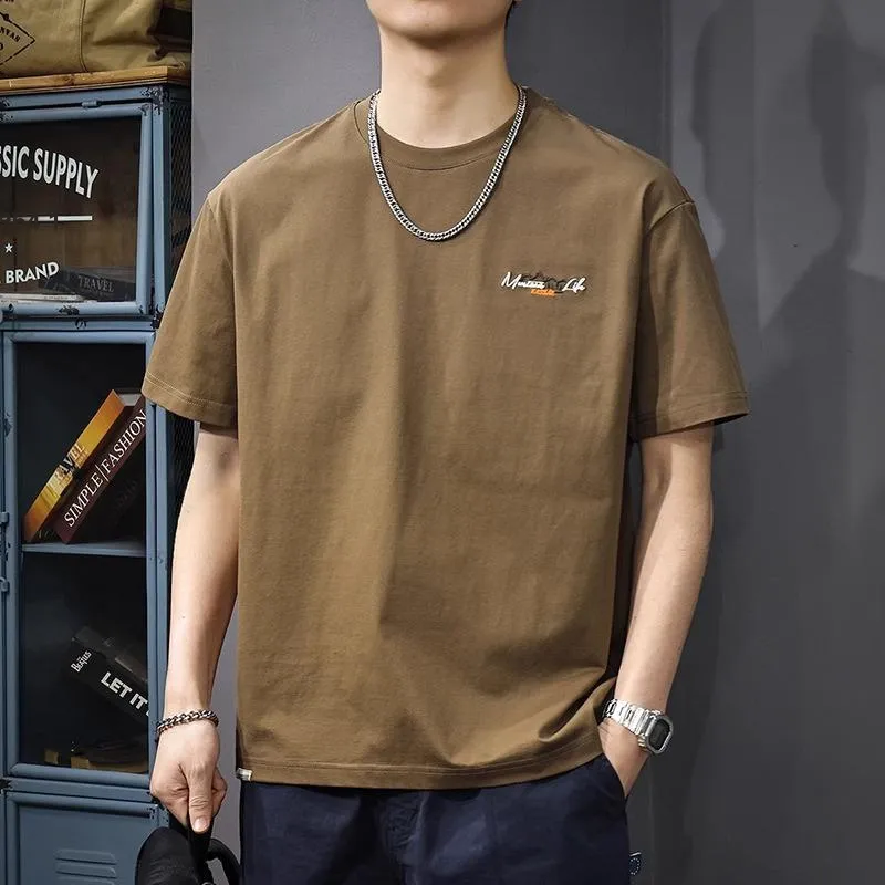 Children Of Huaxia T Shirt Men's Brown-2