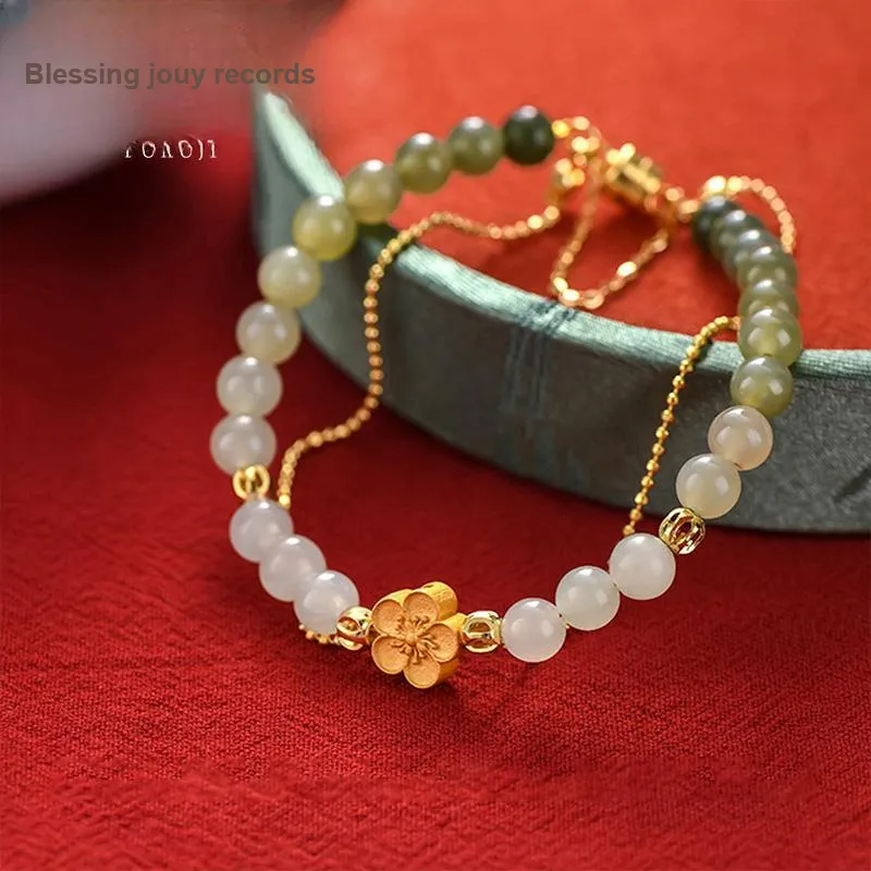 Fu Ru Ji Bracelets Pale Greenish White Jade Women's-1