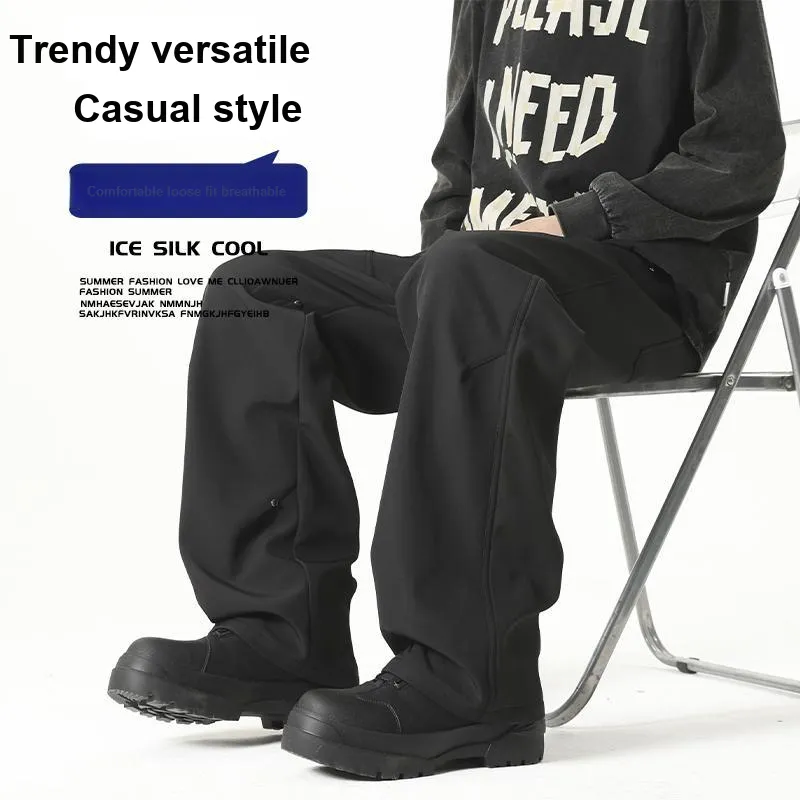 FOR FEAR THAT Casual Pants Unisex Premium Black Upgraded 2.0-3