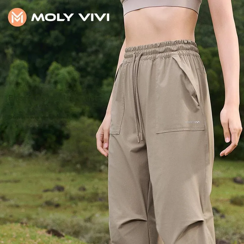 MOLY VIVI Casual Parachute Pants Women's-32