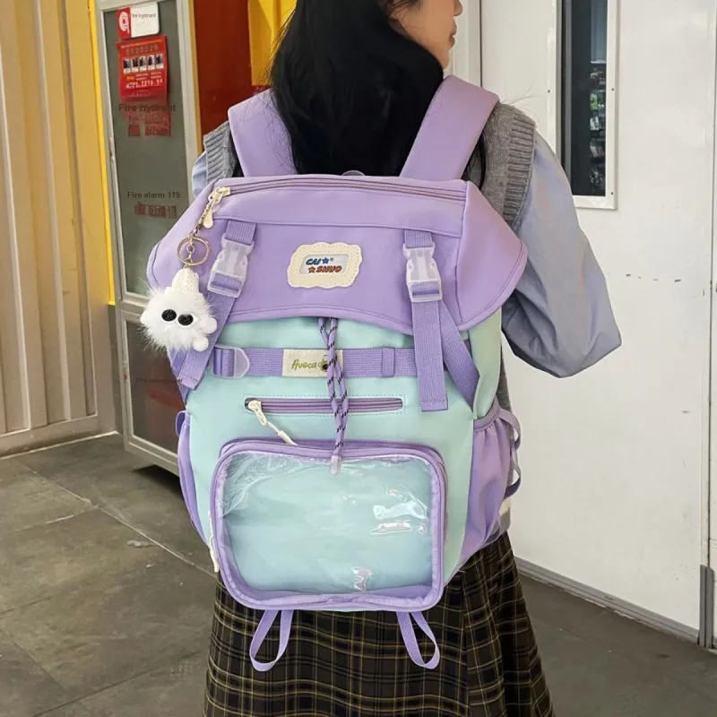 LUVISTRUE Nylon Backpack Women's Multicolor-11
