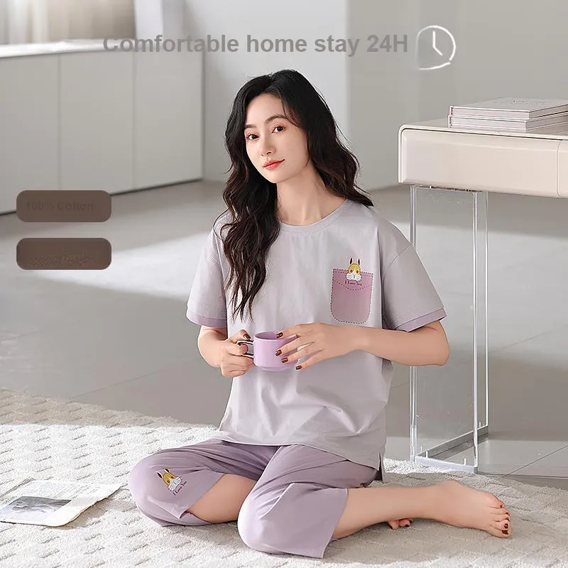 BONAS Pajama Set Women's Image Color-3