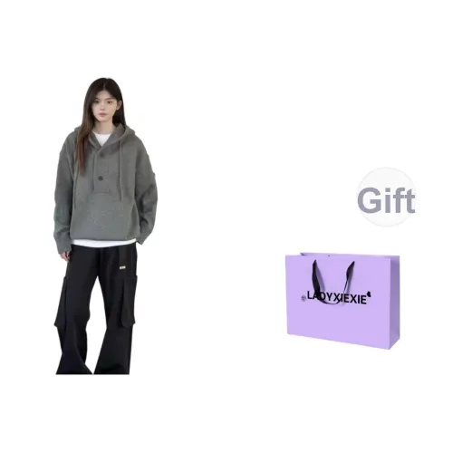 LADYXIEXIE Серый Унисекс Трикотаж