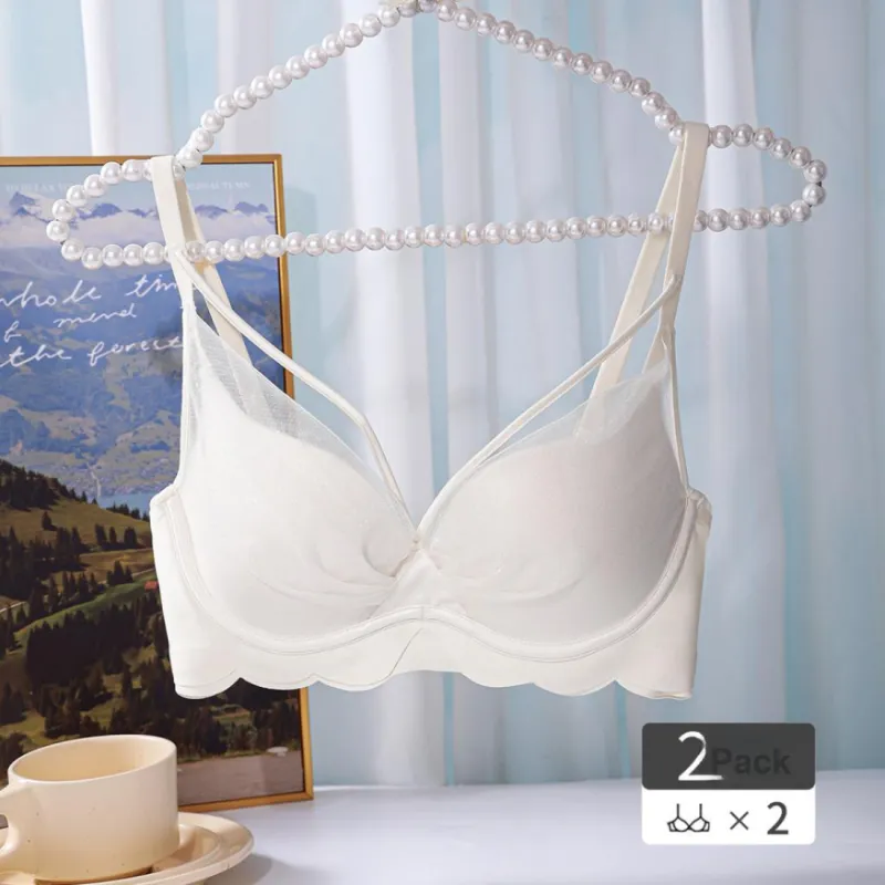 Lanza Bra Women's Gift Box Set Champagne Skin-14