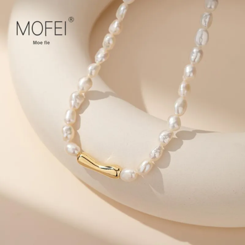Mofei Pearl Necklaces Women's-4