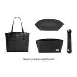 Black with Silver Buckle Pressure-Relief Shoulder Strap Pad (New Upgrade·More Invisible)+Storage Liner Set