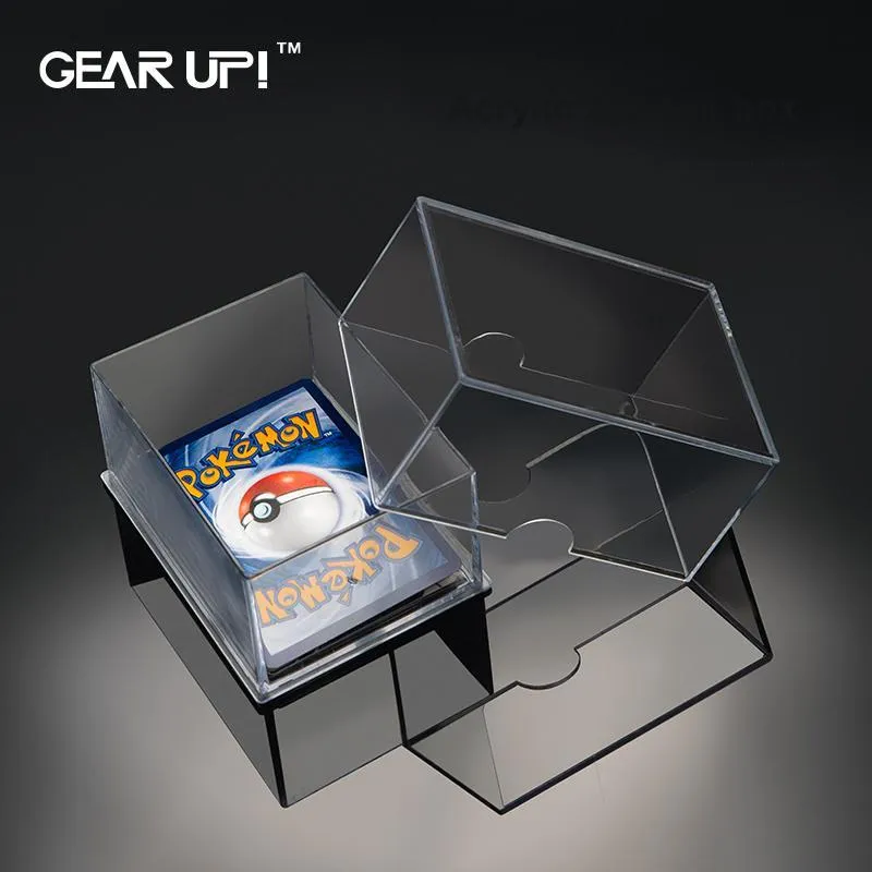 HobbyGuardian Acrylic Storage Box HD Transparency With UV Protection Card Accessories 1 Pc-1